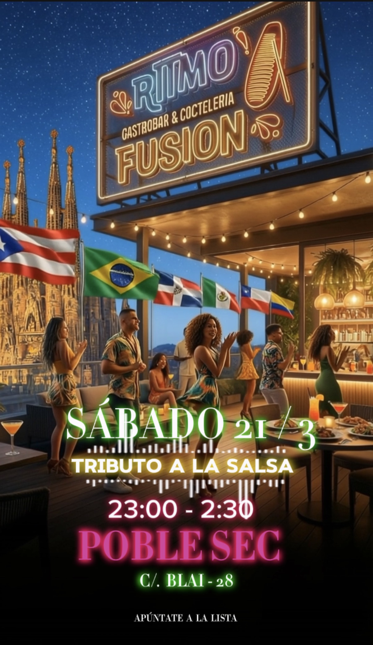 🎶 Tributo a la Salsa — Sábado 21 de Marzo 🎉🎶💃🕺